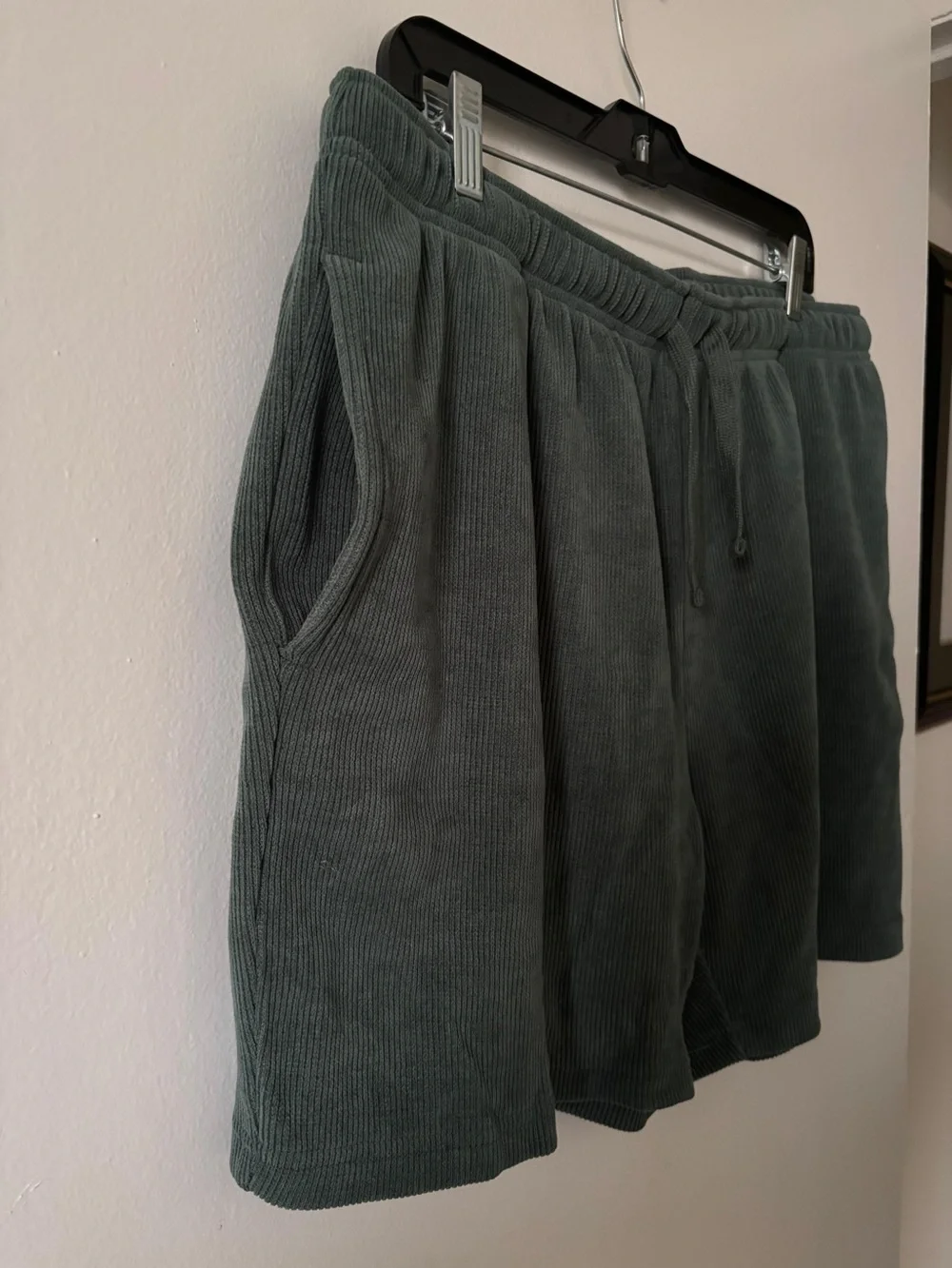 Corduroy Drawstring Hybrid Shorts - Charcoal